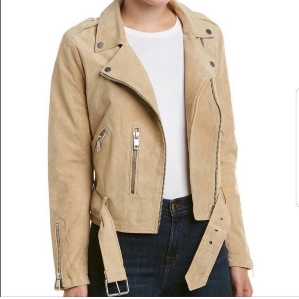 Bagatelle Beige Leather Jacket